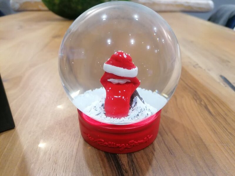 Rolling Stones' Licks Snow Globe
