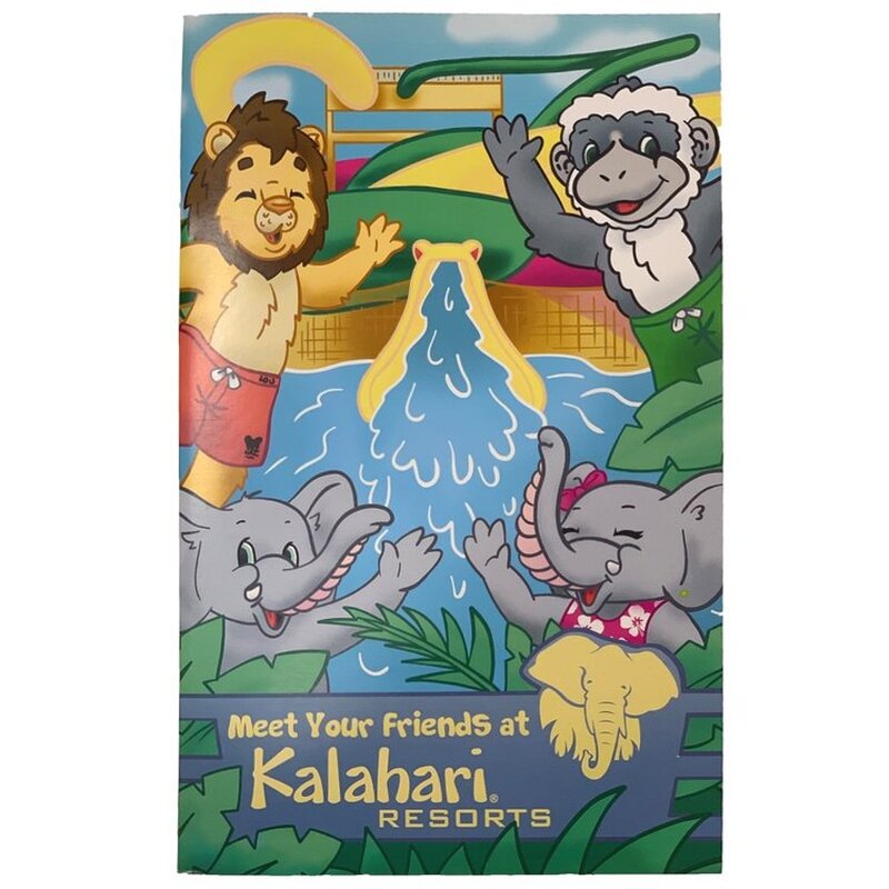 Children's storybook for Kalahari Resorts.